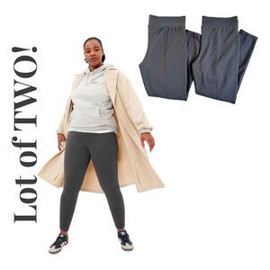 GAP Women's Seamed Legging Pants In Charcoal Lot Of 2 Pairs Size XL